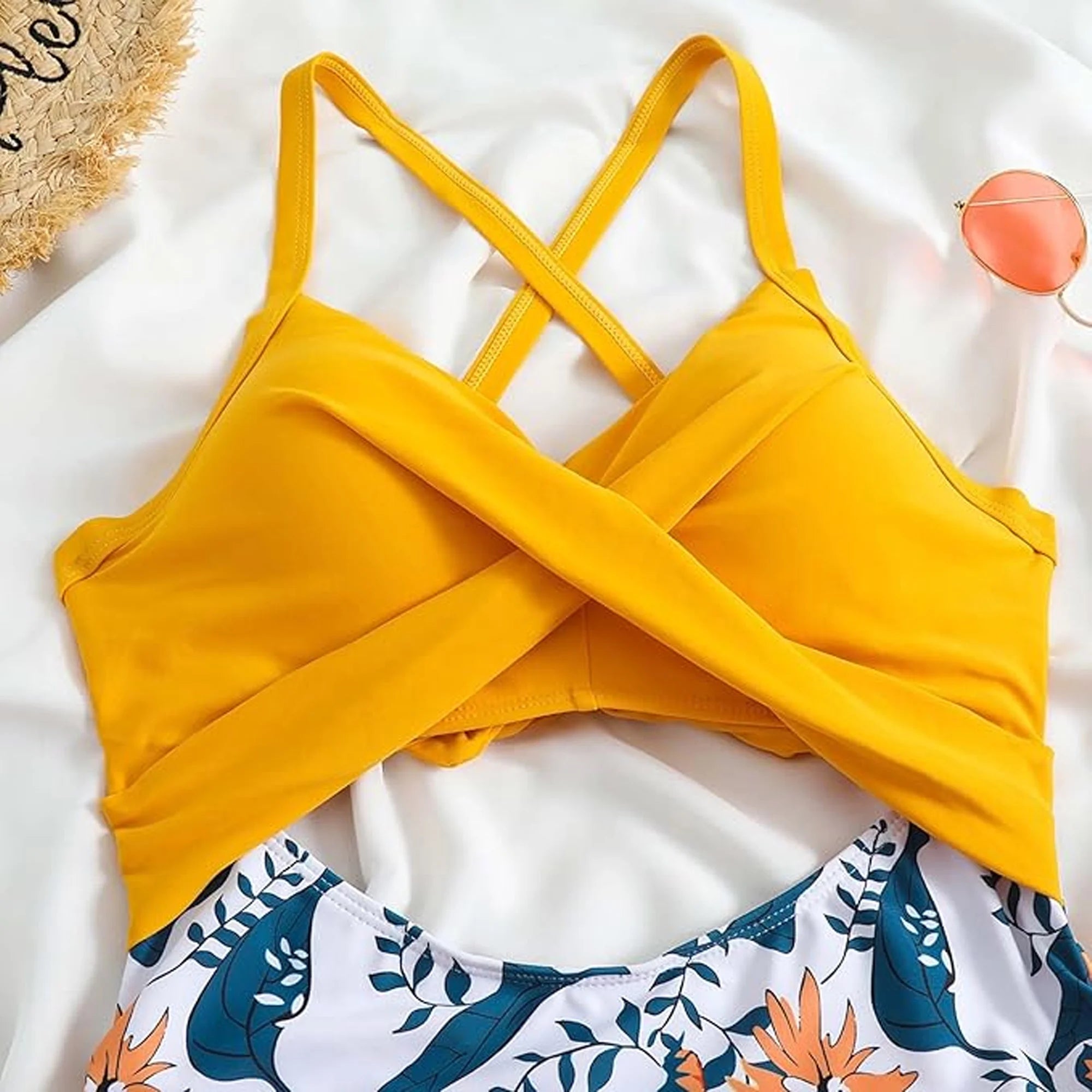 Women'S Swimsuits One Piece Bathing Suit for Women Tummy Control Cutout High Waisted Bathing Suit Wrap Tie Back 1 Piece Swimsuit