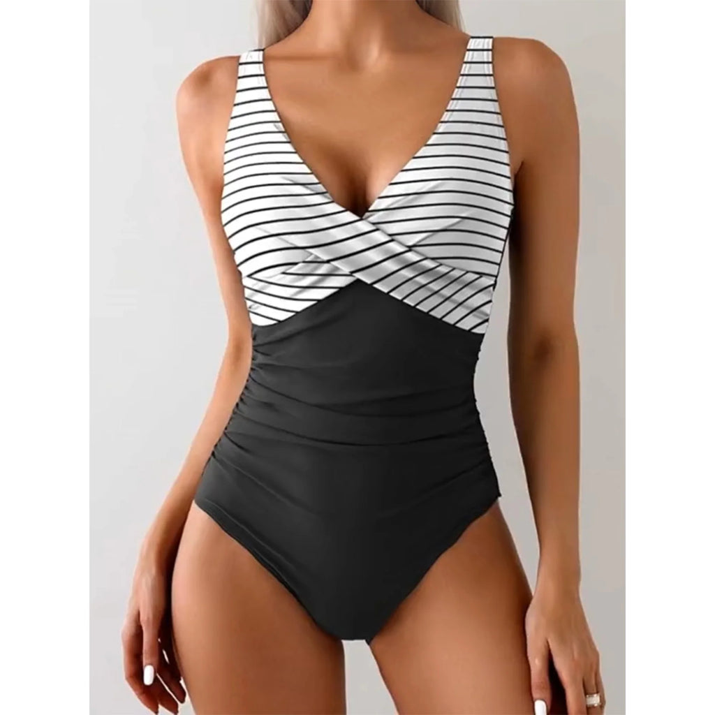 Women One Piece Swimsuits Bathing Suit Tummy Control Lady Slimming Swimwear